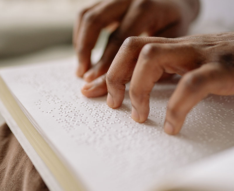 Braille, a reading technique invented by a Frenchman