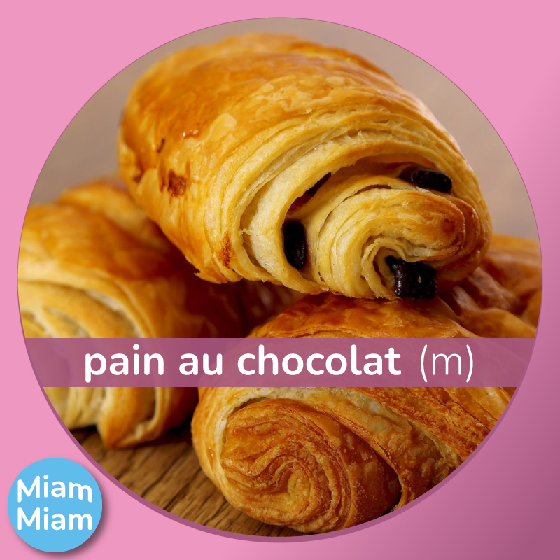 French pain au chocolat or chocolatine