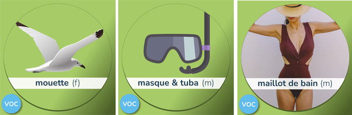 Mouette - masque & tuba - maillot de bain