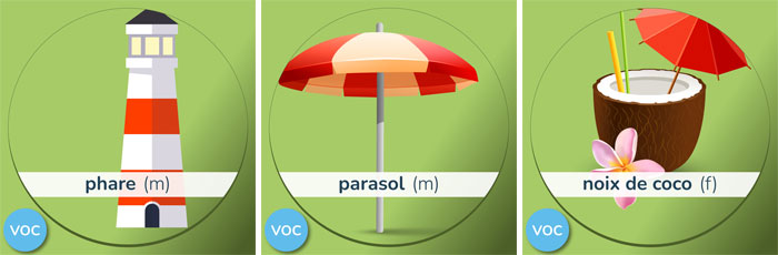 Phare - parasol - noix de coco