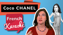 Download the free bonus PDF in French to get the transcript of Coco Chanel's life with all the explanations of vocabulary and grammar.